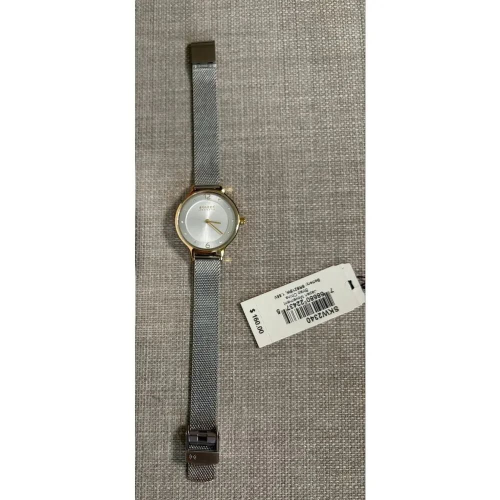 0227KC - Skagen Skagen Skw2340 Womens Two-Tone Gold Silver Mesh Watch